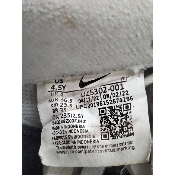 Nike AF1 LV8 GS Low Sneakers Shoes Youth 4.5 Y Womens 6 Blue Black White - Picture 3 of 13